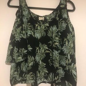 Ladies blouse Palm print